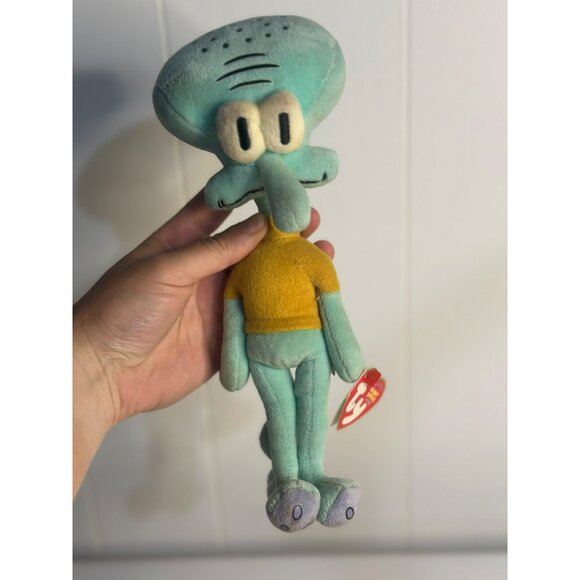 TY Beanie Babies Squidward Tentacles 9" Plush Toy SpongeBob SquarePants Cartoon - Picture 1 of 7